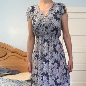 Button Up Blue Dress